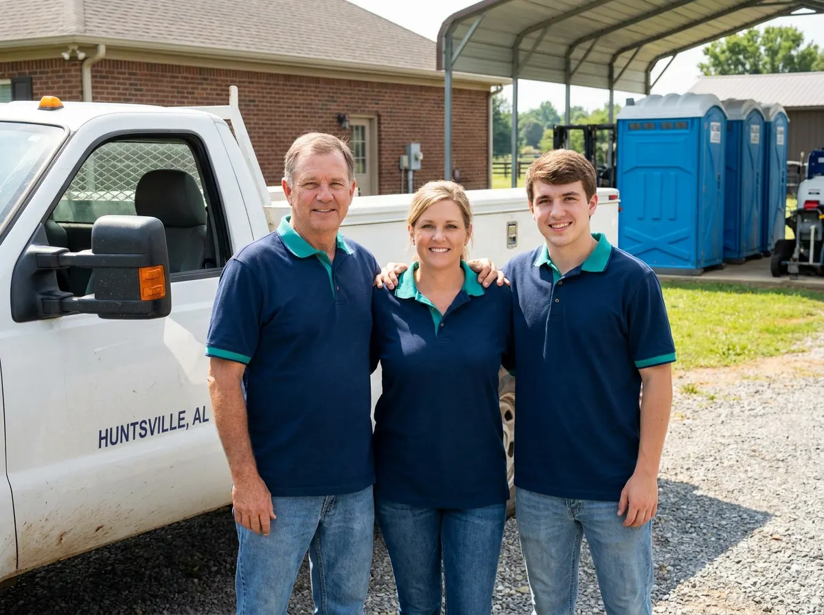 Mintfield Portable Toilets portable toilet rentals team in Huntsville, AL
